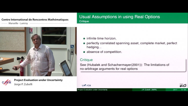 Project evaluation under uncertainty