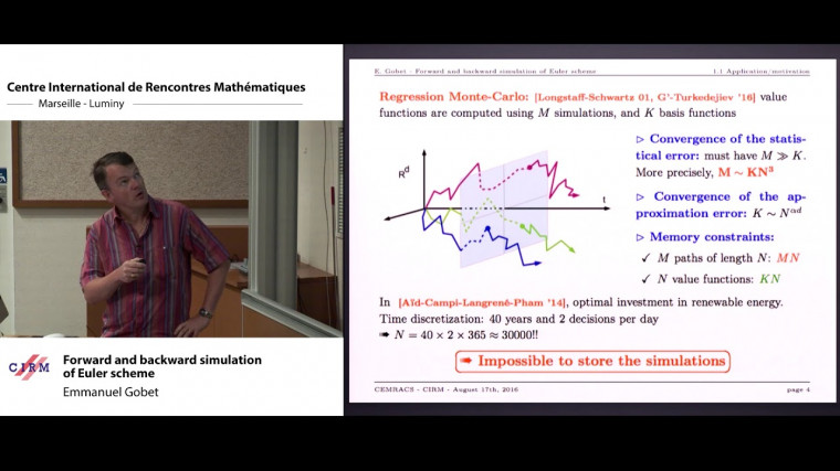 Forward and backward simulation of Euler scheme
