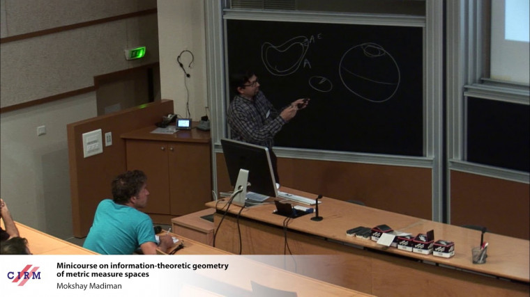 Minicourse on information-theoretic geometry of metric measure