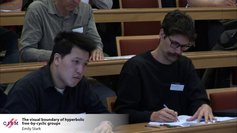 The visual boundary of hyperbolic free-by-cyclic groups