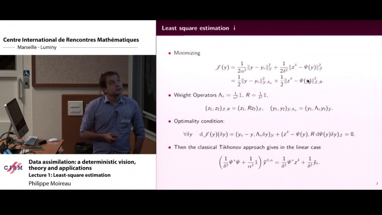 Data Assimilation: a deterministic vision, theory and applications. Lecture 1: Least-square estimation