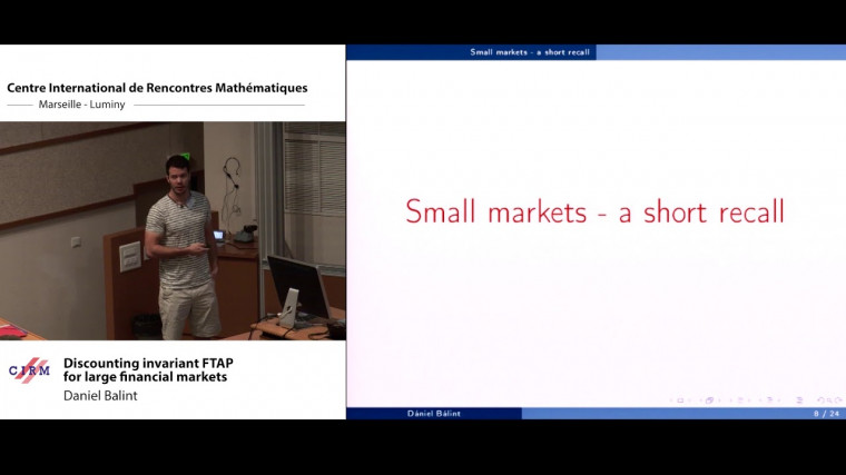 Discounting invariant FTAP for large financial markets