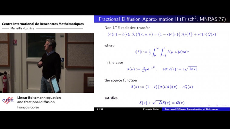 Linear Boltzmann equation and fractional diffusion