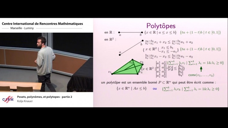 Posets, polynômes, et polytopes - Partie 2