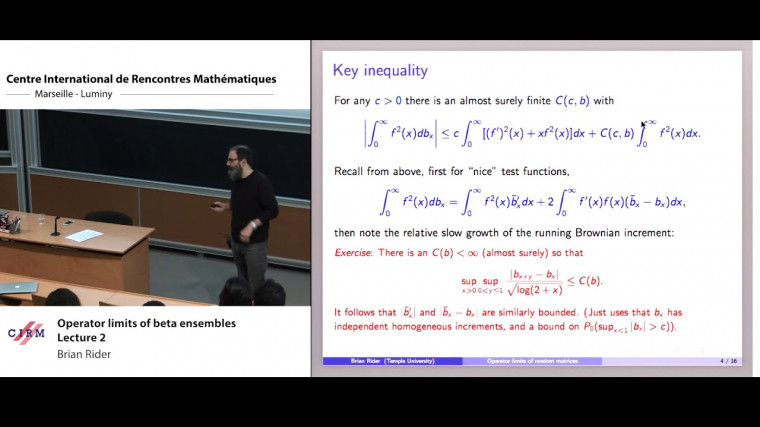 Operator limits of beta ensembles - Lecture 2