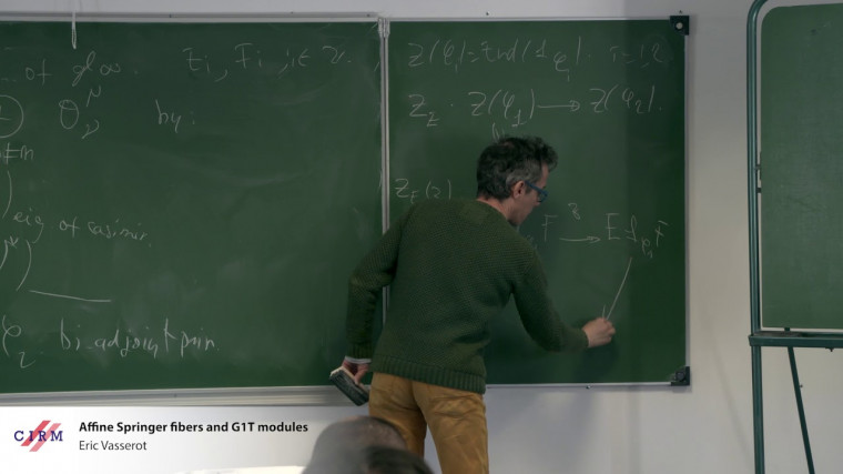 Affine Springer fibers and G1T modules
