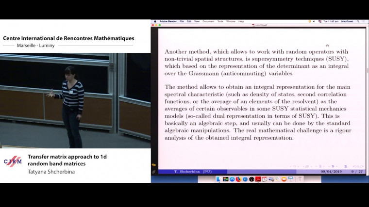 Transfer matrix approach to 1d random band matrices