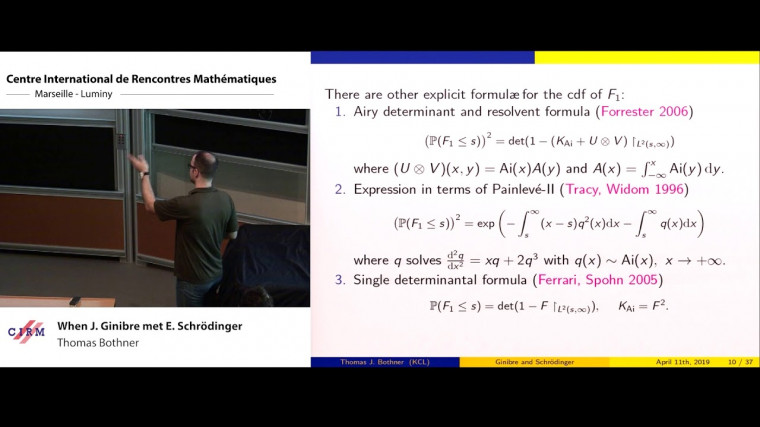 When J. Ginibre met E. Schrödinger