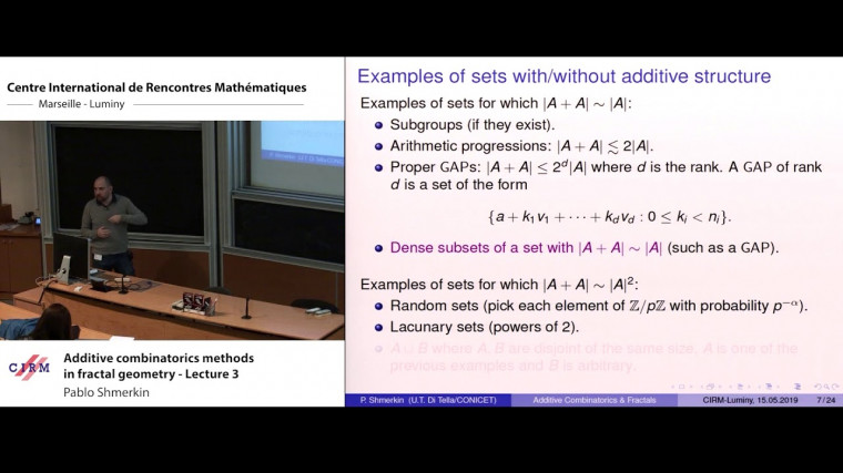 Additive combinatorics methods in fractal geometry - lecture 3