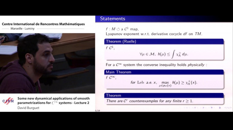 Some new dynamical applications of smooth parametrizations for C∞ systems - lecture 2