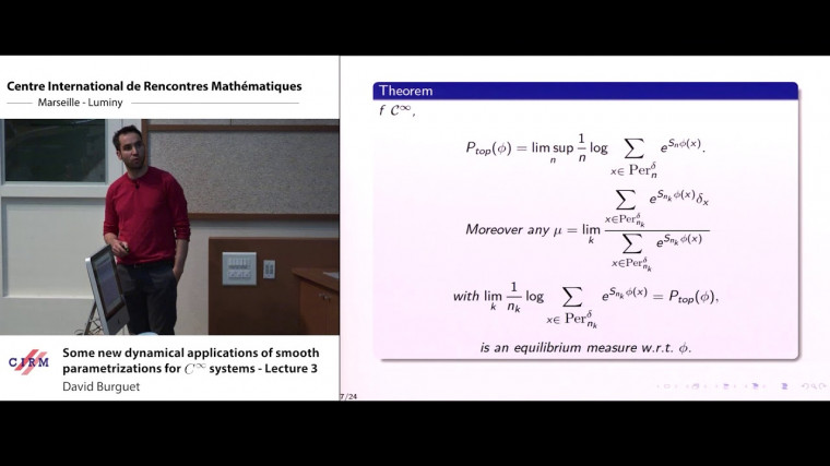 Some new dynamical applications of smooth parametrizations for C∞ systems - lecture 3