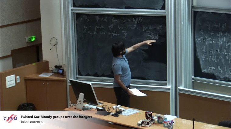 Twisted Kac-Moody groups over the integers