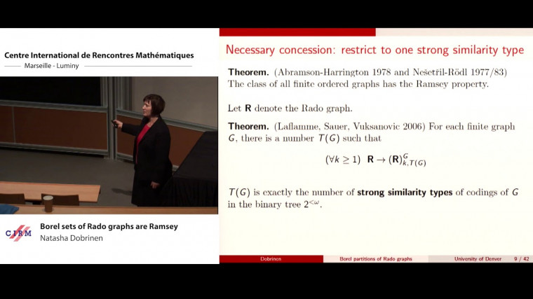 Borel sets of Rado graphs are Ramsey