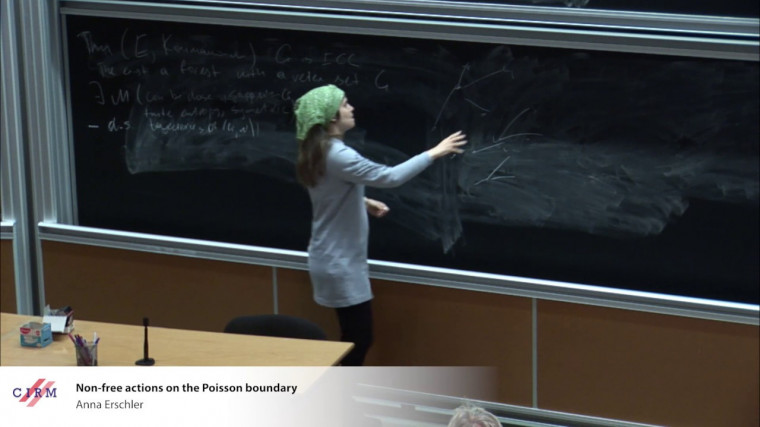 Non-free actions on the Poisson boundary
