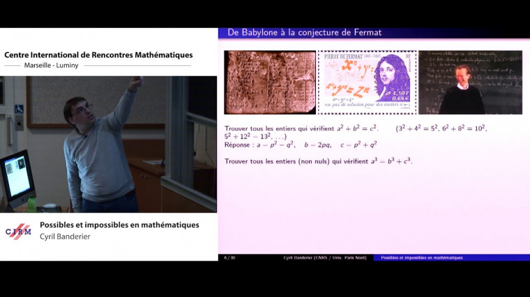 Possibles et impossibles en mathématiques
