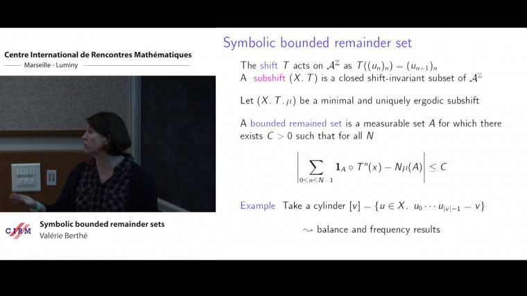 Symbolic bounded remainder sets