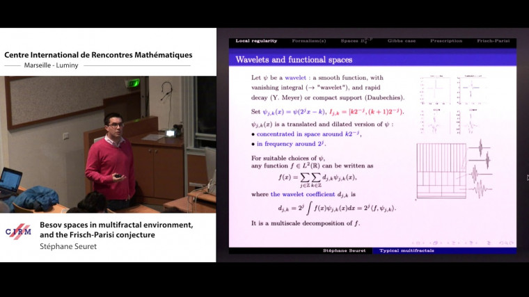 Besov spaces in multifractal environment, and the Frisch-Parisi conjecture