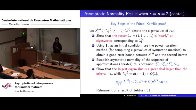 Asymptotics of r-to-p norms for random matrices