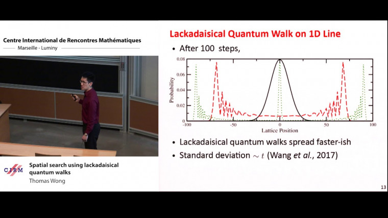 Spatial search using lackadaisical quantum walks