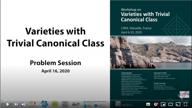 Varieties with Trivial Canonical Class: problem session