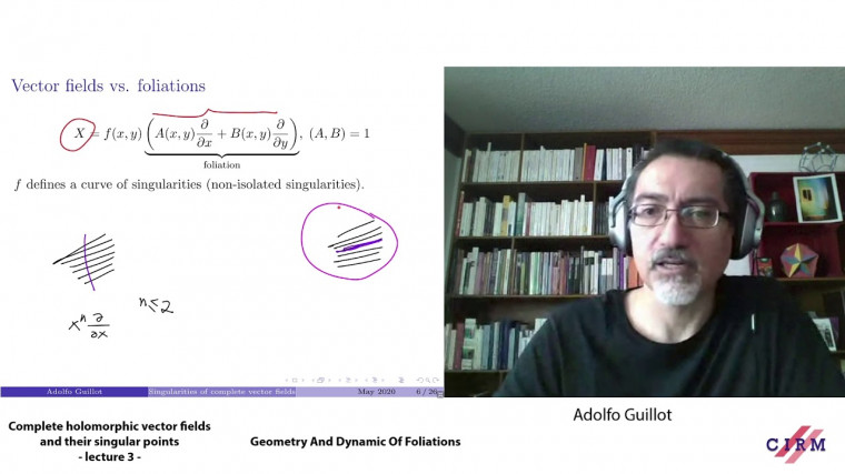 Complete holomorphic vector fields and their singular points - lecture 3
