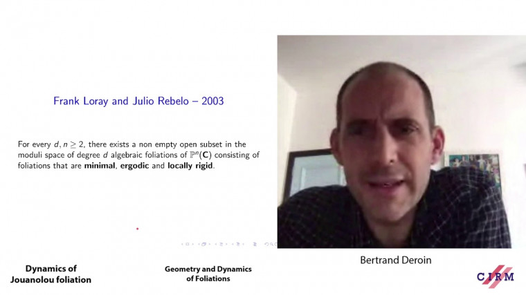 Dynamics of Jouanolou foliation