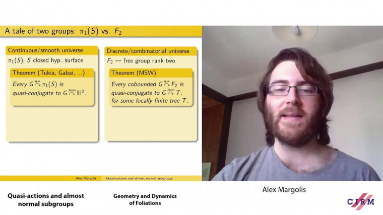 Quasi-actions and almost normal subgroups