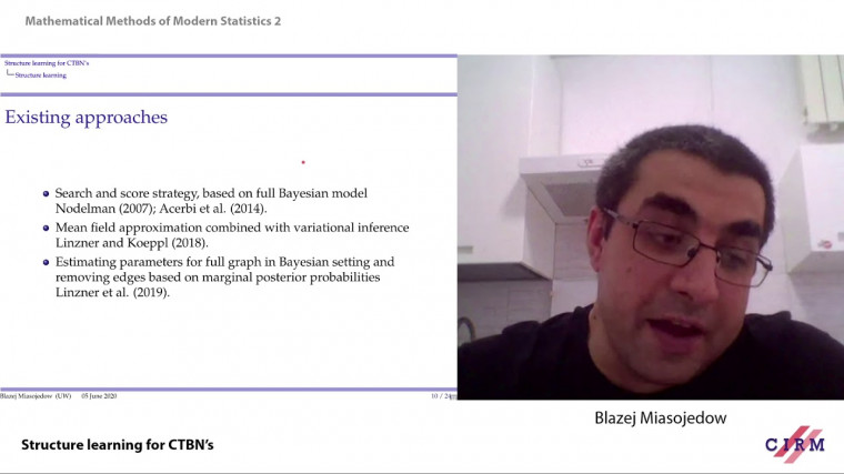 Structure learning for CTBN's