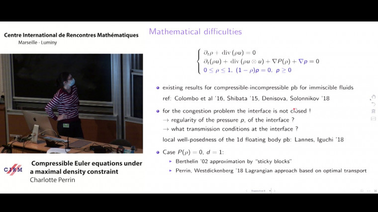 Compressible Euler equations under a maximal density constraint