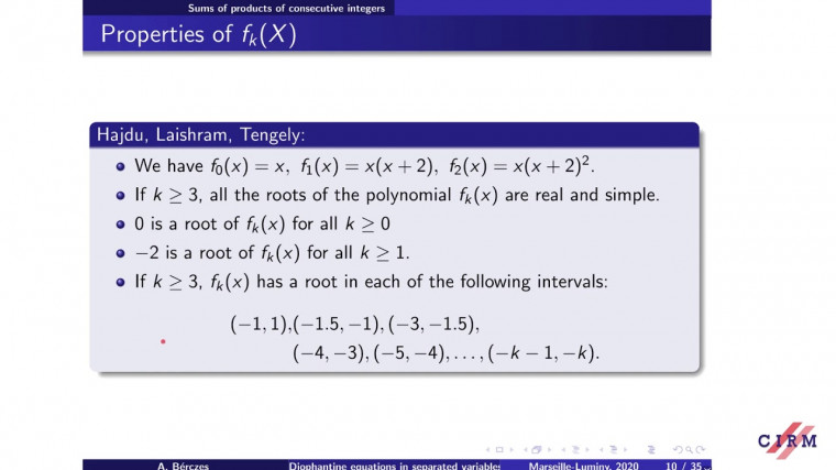On some diophantine equations in separated variables