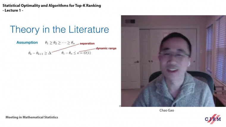 Statistical optimality and algorithms for top-K and total ranking - Lecture 1