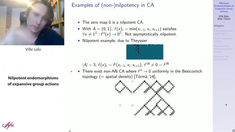 Nilpotent endomorphisms of expansive group actions