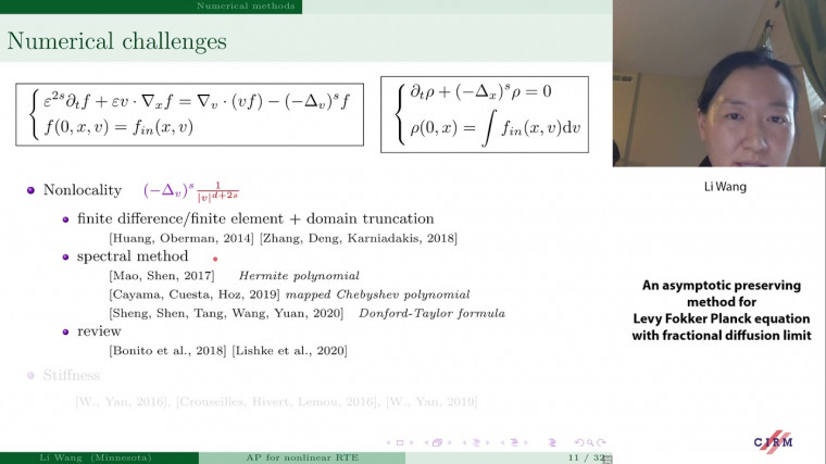 An asymptotic preserving method for Levy Fokker Planck equation with fractional diffusion limit