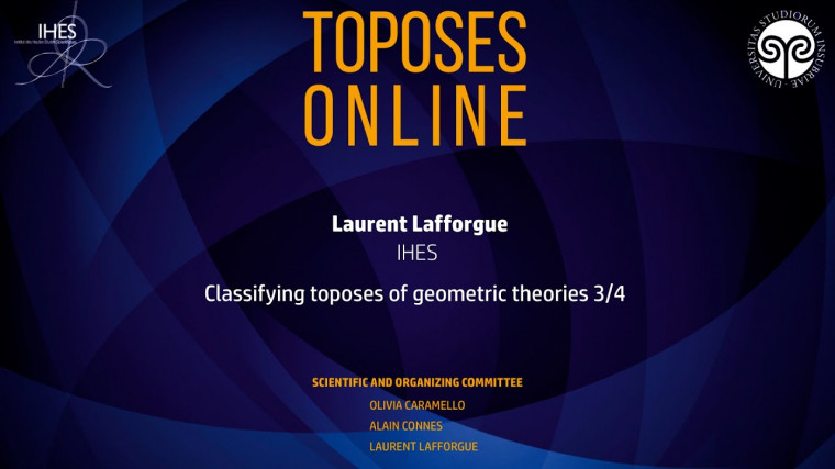 3/4 Classifying toposes of geometric theories