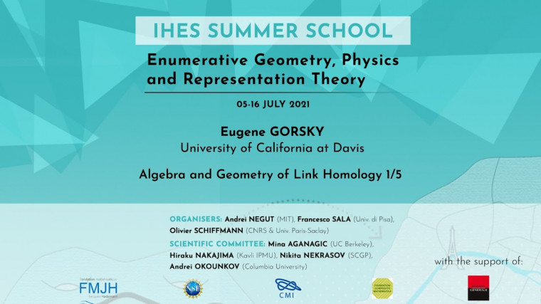 Algebra and Geometry of Link Homology 1/5