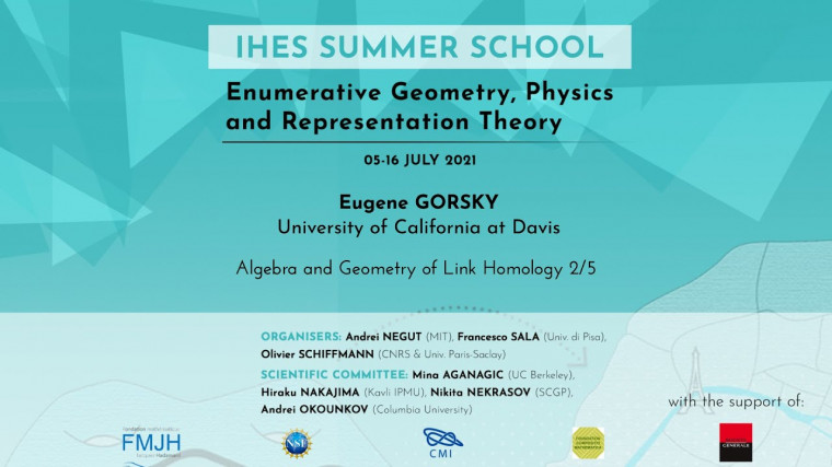 Algebra and Geometry of Link Homology 2/5