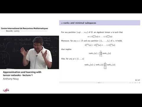 Approximation and learning with tree tensor networks - lecture 1