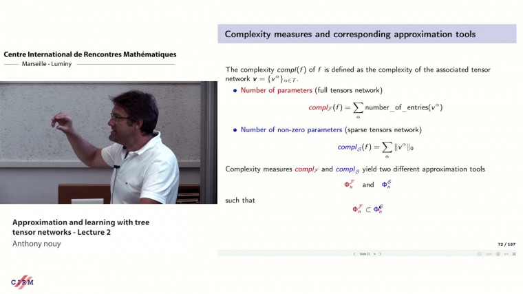 Approximation and learning with tree tensor networks - lecture 2