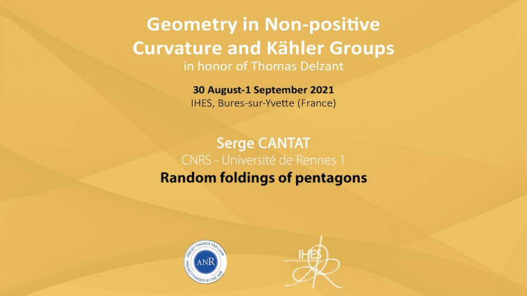 Random foldings of pentagons
