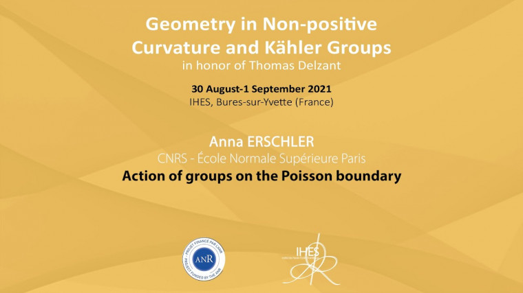Action of groups on  the Poisson boundary