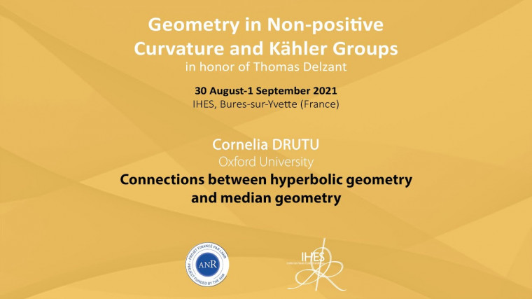 Connections between hyperbolic geometry and median geometry