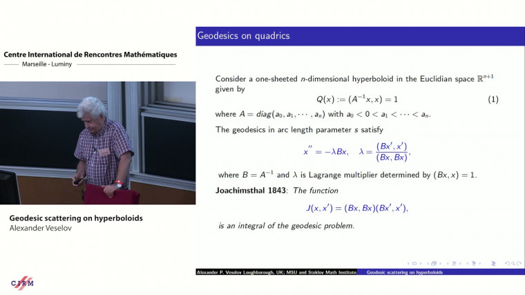 Geodesic scattering on hyperboloids