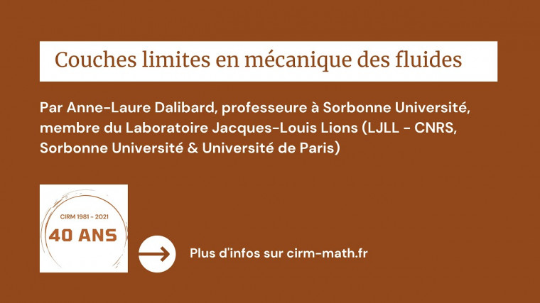 Couches limites en mécanique des fluides