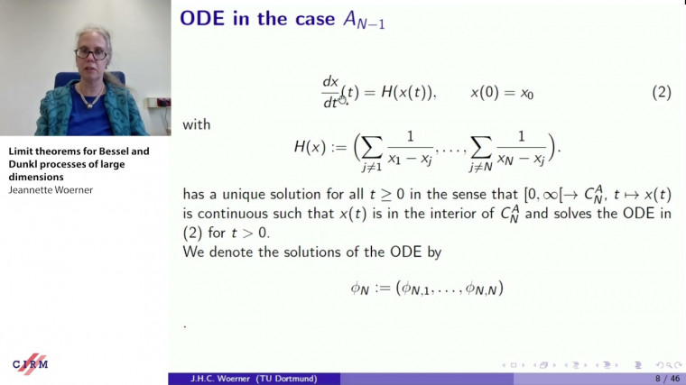 Limit theorems for Bessel and Dunkl processes of large dimensions