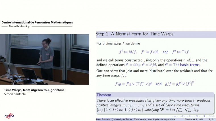 Time warps, from algebra to algorithms