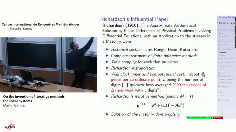 On the invention of iterative methods for linear systems