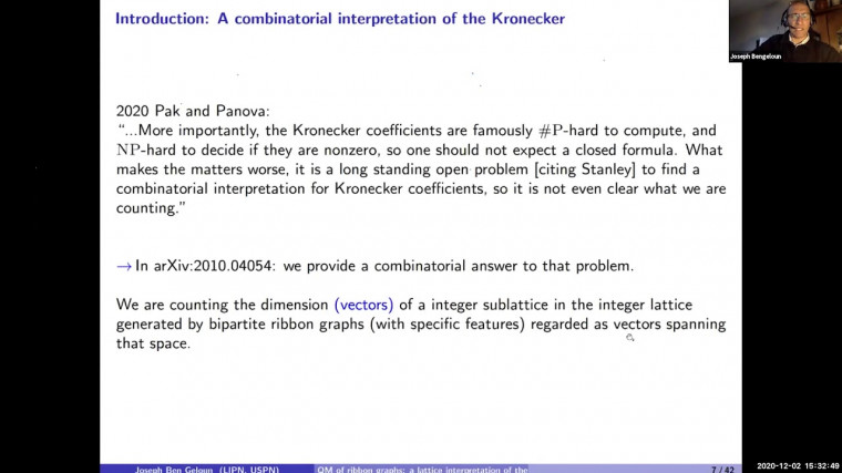 Quantum Mechanics of Bipartite Ribbon Graphs: A Combinatorial Interpretation of the Kronecker Coefficient