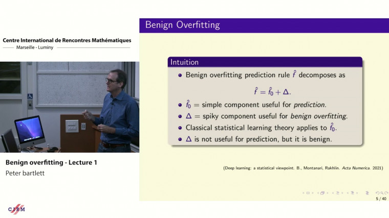 Benign overfitting - Lecture 1