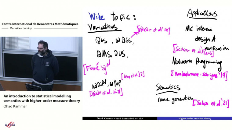 An introduction to statistical modelling semantics with higher-order measure theory