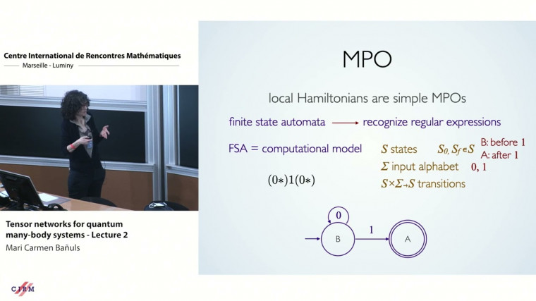 Tensor networks for quantum many-body systems - lecture 2
